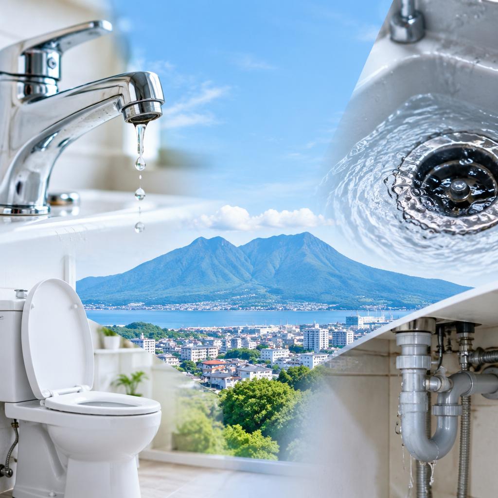水道の漏れ・詰まり、まずは無料お見積り。大分の水回りトラブルに、迅速・丁寧に対応します！