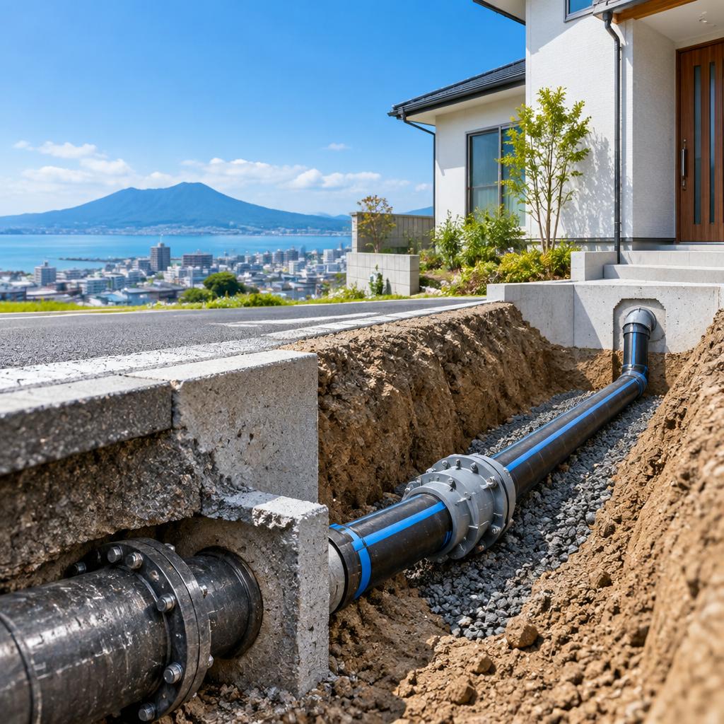 水漏れ・水圧の不安を、根本から解決。大分の給水管引込工事は永興設備へ！