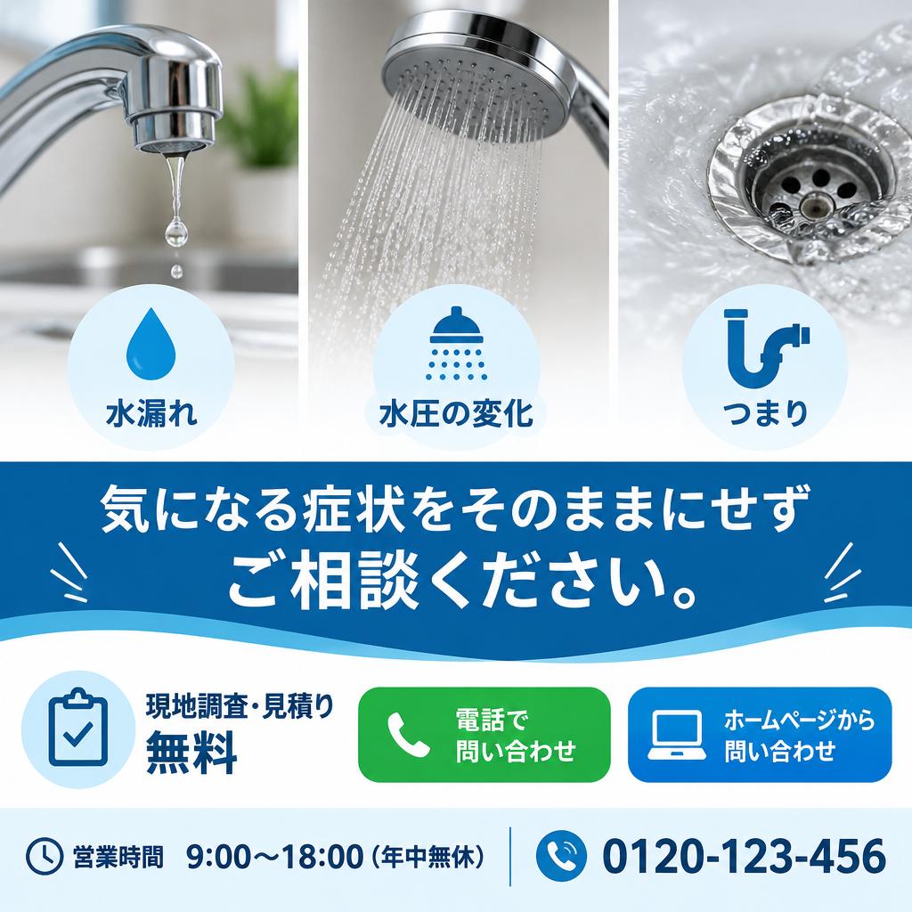 水漏れ・水圧の悩みは早めにご相談を！大分の永興設備が対応します