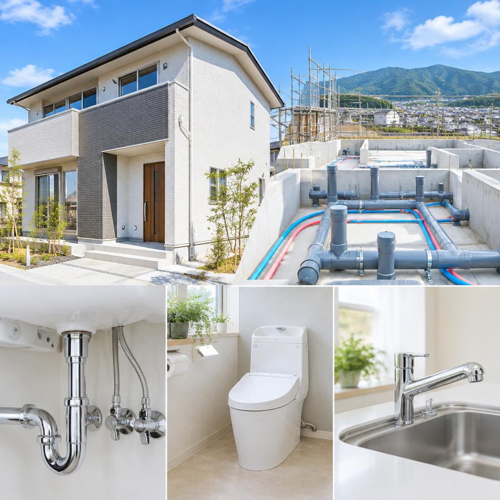 大分で新築の水道設備工事なら、住まいの基盤を確かな技術で。給排水の設計・施工から設備の取り付けまで、永興設備が暮らしの始まりを支えます。