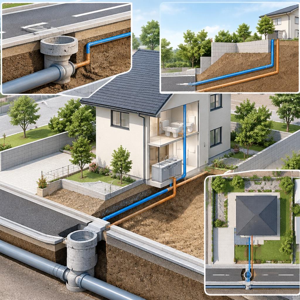 給水も排水も、敷地全体を見据えた計画が大切