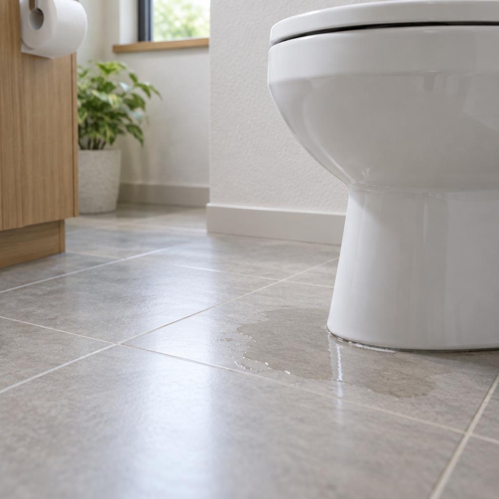 トイレの床に、わずかな水のにじみ——そのサインを見逃さない。漏水検査から修理、住まいのリフォームまで、大分の水回りを迅速・丁寧にサポートします。