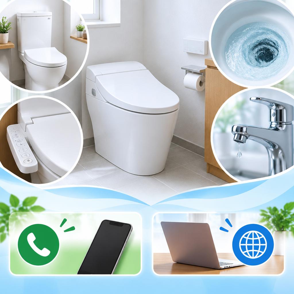 新しいトイレへの第一歩。まずは無料調査・お見積りから