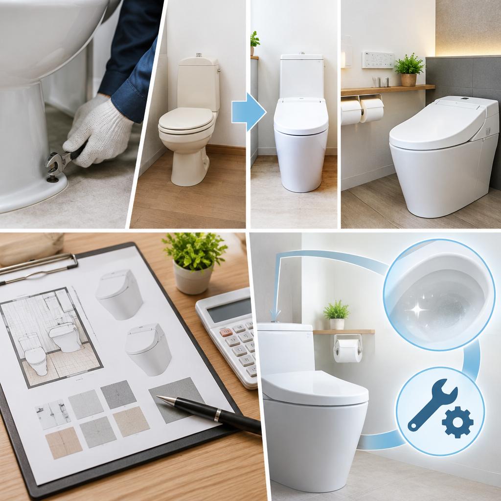 修理だけでなく、トイレの設備改善までご提案