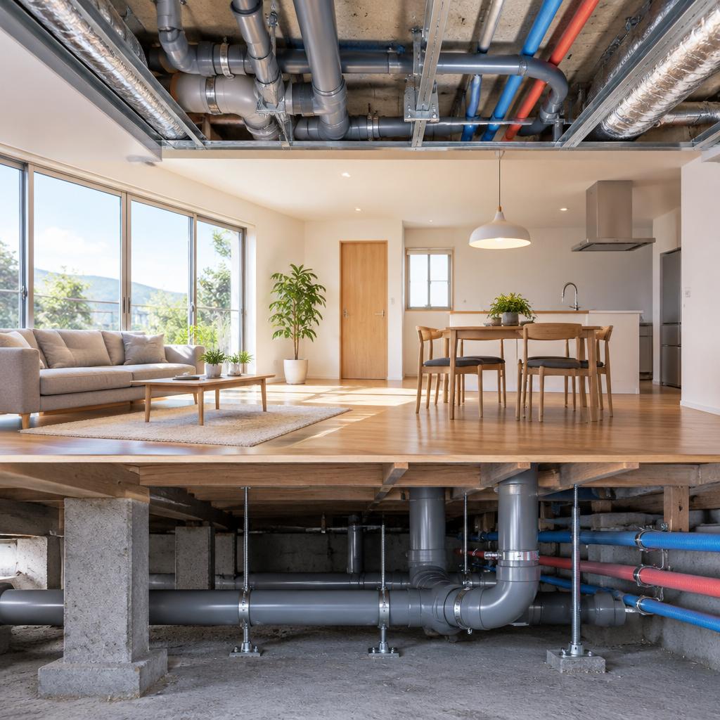 床下も天井も、見えない配管から暮らしを守る。新規取替えは大分の永興設備へ