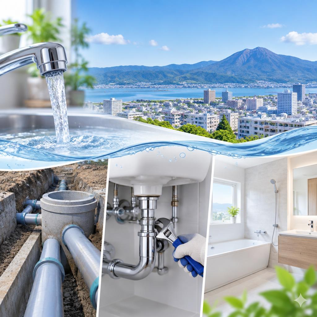 大分市の指定工事事業者・永興設備が、水回りの安心を支えます。給水・排水の工事から修理、リフォームまで、確かな施工で暮らしをサポート。