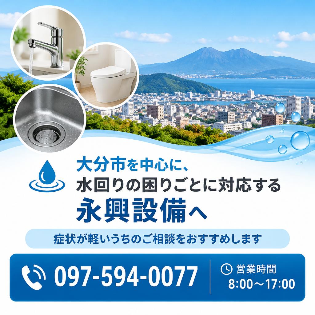 洗面トラップの詰まり・水漏れは、永興設備へお気軽にご相談ください