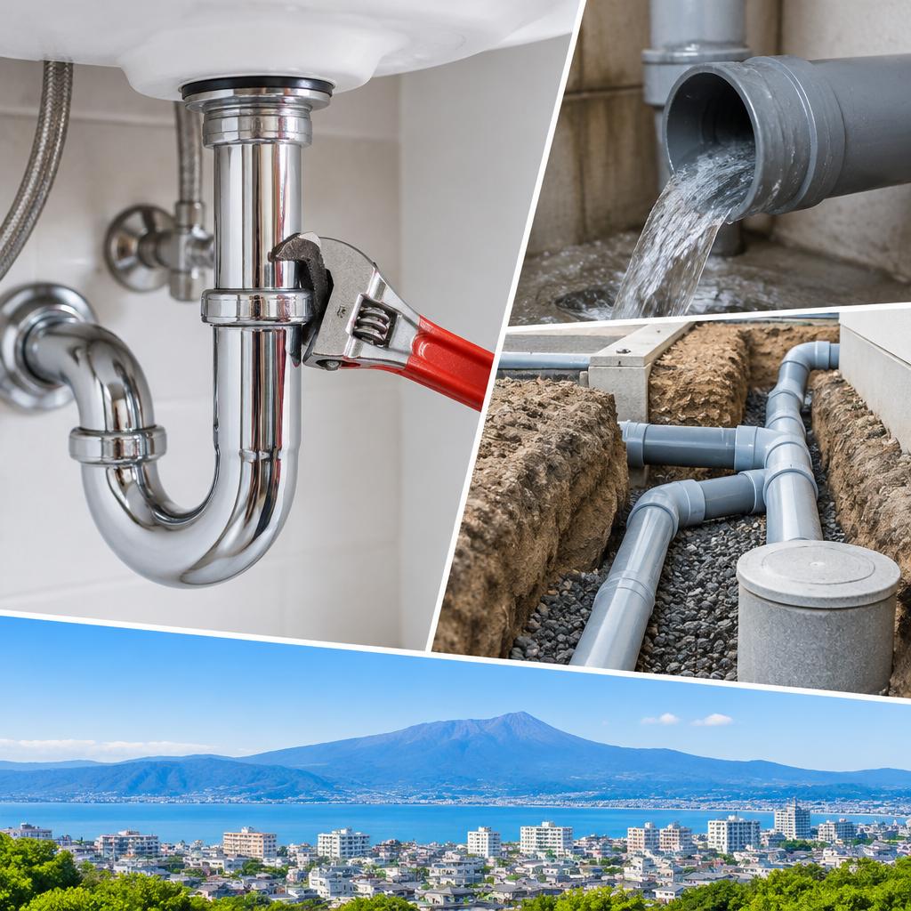 水詰まりの不安、今日で解消へ。排水管の修理から配管工事まで、大分の水回りを確かな技術でしっかり直します。